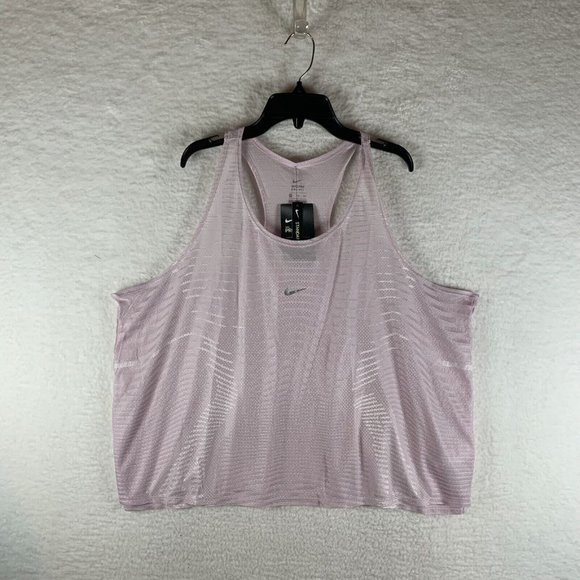 Nike Pro Tank Top Women's 2XL Purple Polyester Dri-Fit Training Scoop Neck 6904 - Picture 1 of 8